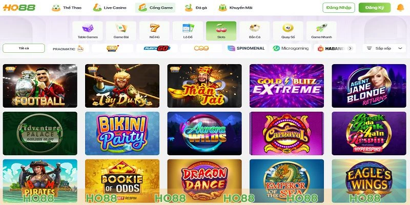 Vào trang chủ của cổng game chất lượng, uy tín